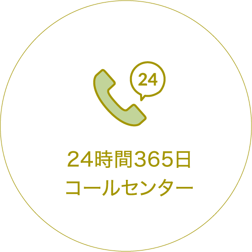 24時間365日コールセンター